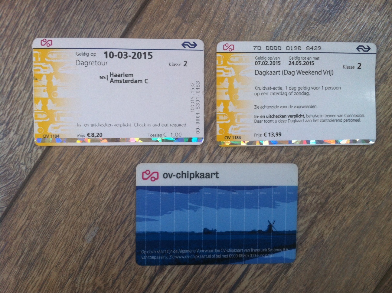 Dutch train tickets