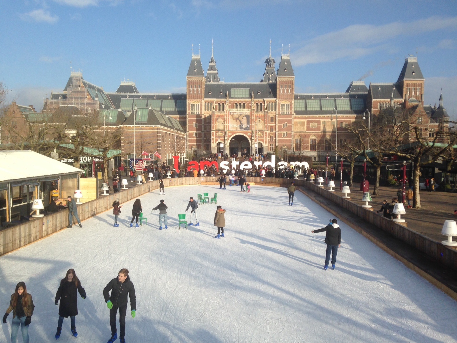 Skating rink Museumplein Amsterdam