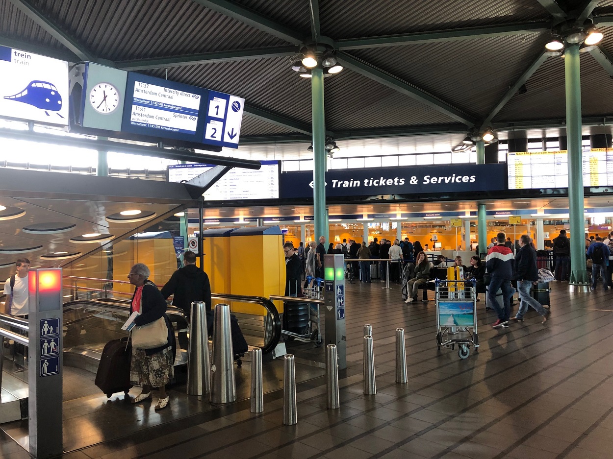 Schiphol airport train tickets order online
