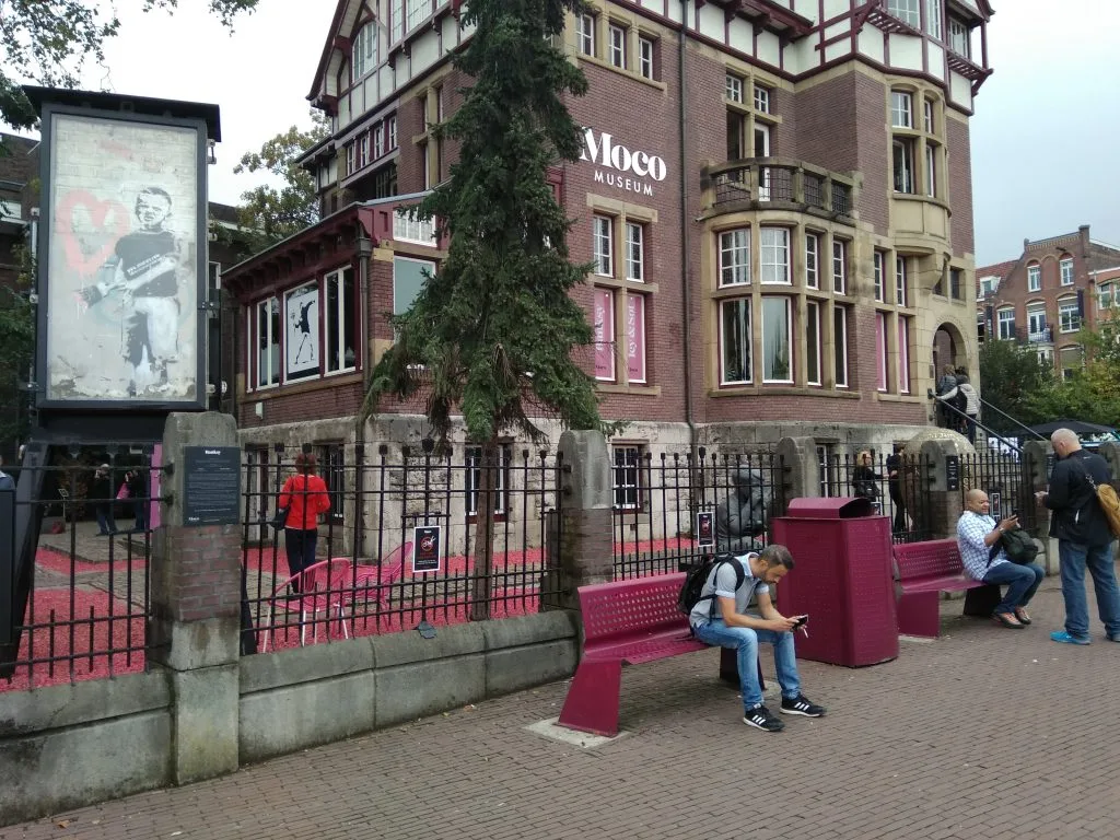 Moco museum, Banksy museum in Amsterdam
