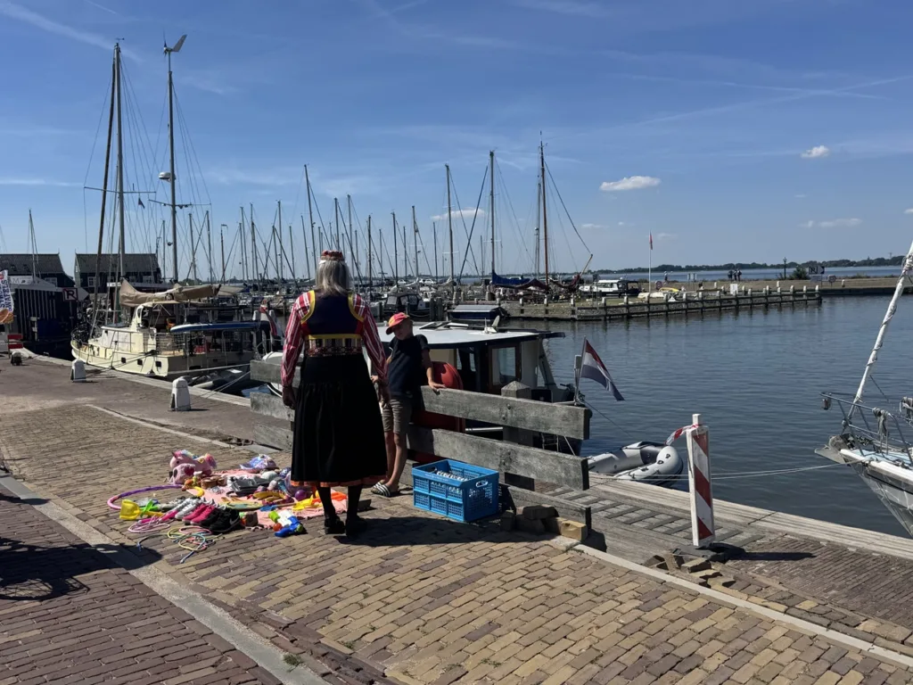 Traditional costumes in Marken
